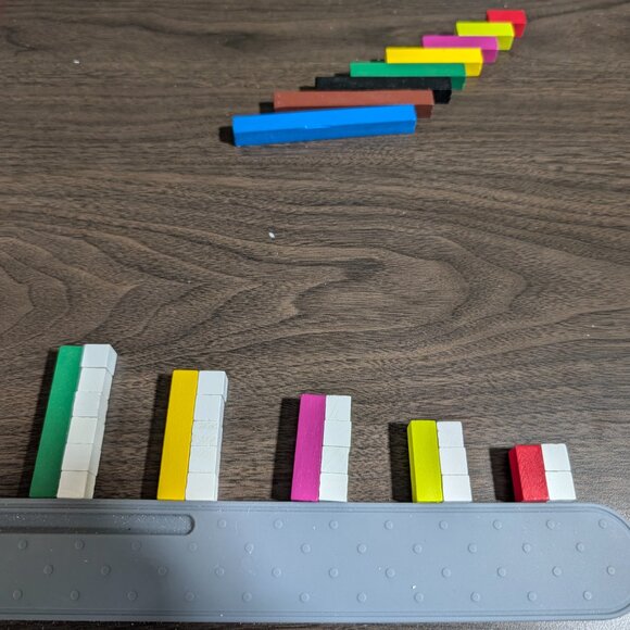 hand2mind Wood Cuisenaire Rods (74 Piece Set) - Picture 8 of 16
